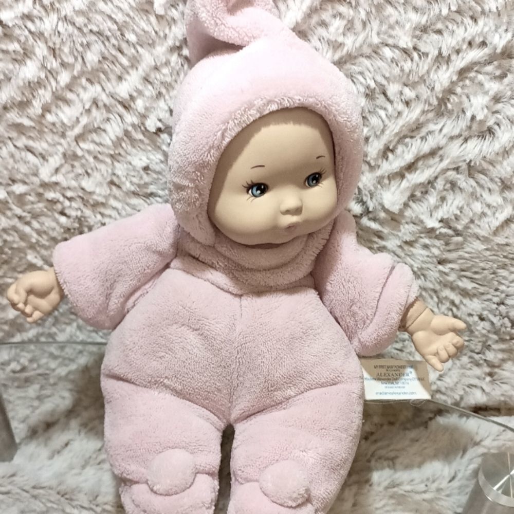 Madame Alexander , my first baby powder pink doll